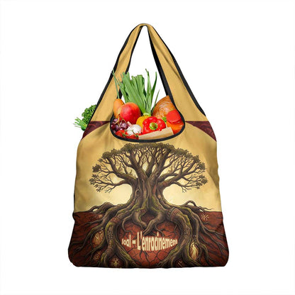 Léopold Sédar Senghor Grocery Bag Sacred Baobab Tree Design African Roots and Symbols Theme Negritude Movement - African Pride