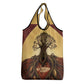 Léopold Sédar Senghor Grocery Bag Sacred Baobab Tree Design African Roots and Symbols Theme Negritude Movement - African Pride