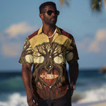 Léopold Sédar Senghor Hawaiian Shirt Sacred Baobab Tree Design African Roots and Symbols Theme Negritude Movement - African Pride