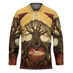 Léopold Sédar Senghor Hockey Jersey Sacred Baobab Tree Design African Roots and Symbols Theme Negritude Movement - African Pride