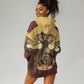 Léopold Sédar Senghor Hoodie Dress Sacred Baobab Tree Design African Roots and Symbols Theme Negritude Movement - African Pride