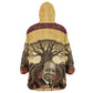 Léopold Sédar Senghor Kid Wearable Blanket Hoodie Sacred Baobab Tree Design African Roots and Symbols Theme Negritude Movement - African Pride