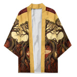 Léopold Sédar Senghor Kimono Sacred Baobab Tree Design African Roots and Symbols Theme Negritude Movement - African Pride