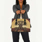 Léopold Sédar Senghor Leather Bag Sacred Baobab Tree Design African Roots and Symbols Theme Negritude Movement - African Pride