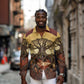 Léopold Sédar Senghor Long Sleeve Button Shirt Sacred Baobab Tree Design African Roots and Symbols Theme Negritude Movement - African Pride