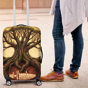 Léopold Sédar Senghor Luggage Cover Sacred Baobab Tree Design African Roots and Symbols Theme Negritude Movement - African Pride