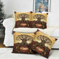Léopold Sédar Senghor Pillow Cover Sacred Baobab Tree Design African Roots and Symbols Theme Negritude Movement - African Pride