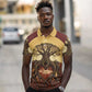 Léopold Sédar Senghor Polo Shirt Sacred Baobab Tree Design African Roots and Symbols Theme Negritude Movement - African Pride