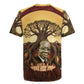 Léopold Sédar Senghor Rugby Jersey Sacred Baobab Tree Design African Roots and Symbols Theme Negritude Movement - African Pride