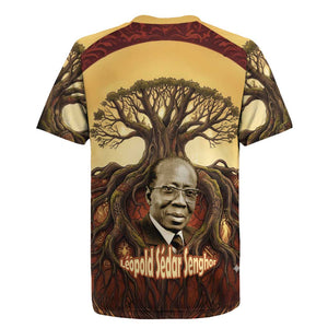 Léopold Sédar Senghor Rugby Jersey Sacred Baobab Tree Design African Roots and Symbols Theme Negritude Movement - African Pride