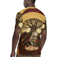 Léopold Sédar Senghor Rugby Jersey Sacred Baobab Tree Design African Roots and Symbols Theme Negritude Movement - African Pride