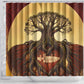 Léopold Sédar Senghor Shower Curtain Sacred Baobab Tree Design African Roots and Symbols Theme Negritude Movement - African Pride