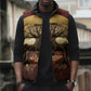 Léopold Sédar Senghor Sleeveless Puffer Jacket Sacred Baobab Tree Design African Roots and Symbols Theme Negritude Movement - African Pride