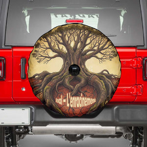 Léopold Sédar Senghor Spare Tire Cover Sacred Baobab Tree Design African Roots and Symbols Theme Negritude Movement - African Pride