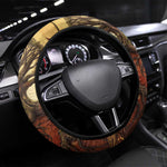 Léopold Sédar Senghor Steering Wheel Cover Sacred Baobab Tree Design African Roots and Symbols Theme Negritude Movement - African Pride