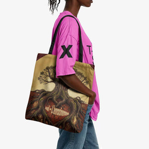 Léopold Sédar Senghor Tote Bag Sacred Baobab Tree Design African Roots and Symbols Theme Negritude Movement - African Pride