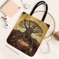 Léopold Sédar Senghor Tote Bag Sacred Baobab Tree Design African Roots and Symbols Theme Negritude Movement - African Pride