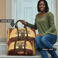 Léopold Sédar Senghor Travel Bag Sacred Baobab Tree Design African Roots and Symbols Theme Negritude Movement - African Pride