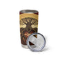 Léopold Sédar Senghor Tumbler Cup Sacred Baobab Tree Design African Roots and Symbols Theme Negritude Movement - African Pride