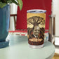 Léopold Sédar Senghor Tumbler Cup Sacred Baobab Tree Design African Roots and Symbols Theme Negritude Movement - African Pride