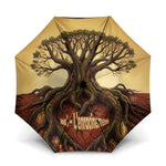 Léopold Sédar Senghor Umbrella Sacred Baobab Tree Design African Roots and Symbols Theme Negritude Movement - African Pride