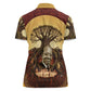 Léopold Sédar Senghor Women Polo Shirt Sacred Baobab Tree Design African Roots and Symbols Theme Negritude Movement - African Pride