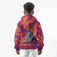 Léopold Sédar Senghor Kid Hoodie Femme Noire Silhouette with Africa Map Pattern Vibrant Swirl Background - African Pride