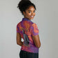 Léopold Sédar Senghor Women Polo Shirt Femme Noire Silhouette with Africa Map Pattern Vibrant Swirl Background - African Pride