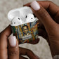 Léopold Sédar Senghor AirPods Case President Poete Portrait Futuristic African Robotic Handshake Earth and Flowers Unity - African Pride
