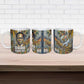 Léopold Sédar Senghor Ceramic Mug President Poete Portrait Futuristic African Robotic Handshake Earth and Flowers Unity - African Pride