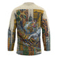 Léopold Sédar Senghor Hockey Jersey President Poete Portrait Futuristic African Robotic Handshake Earth and Flowers Unity - African Pride