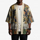 Léopold Sédar Senghor Kimono President Poete Portrait Futuristic African Robotic Handshake Earth and Flowers Unity - African Pride