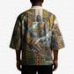 Léopold Sédar Senghor Kimono President Poete Portrait Futuristic African Robotic Handshake Earth and Flowers Unity - African Pride