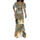 Léopold Sédar Senghor Mermaid Dress President Poete Portrait Futuristic African Robotic Handshake Earth and Flowers Unity - African Pride