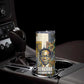Léopold Sédar Senghor Skinny Tumbler President Poete Portrait Futuristic African Robotic Handshake Earth and Flowers Unity - African Pride