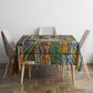 Léopold Sédar Senghor Tablecloth President Poete Portrait Futuristic African Robotic Handshake Earth and Flowers Unity - African Pride