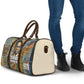 Léopold Sédar Senghor Travel Bag President Poete Portrait Futuristic African Robotic Handshake Earth and Flowers Unity - African Pride