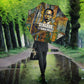 Léopold Sédar Senghor Umbrella President Poete Portrait Futuristic African Robotic Handshake Earth and Flowers Unity - African Pride