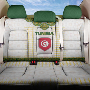 Tunisia Flag Back Car Seat Cover with National Crest and Emblem