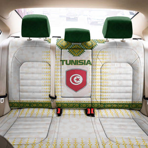 Tunisia Flag Back Car Seat Cover with National Crest and Emblem