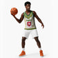 Tunisia Flag Basketball Jersey with National Crest and Emblem - African Pride