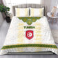 Tunisia Flag Bedding Set with National Crest and Emblem