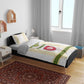 Tunisia Flag Bedding Set with National Crest and Emblem