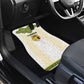 Tunisia Flag Car Mats with National Crest and Emblem