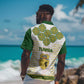 Tunisia Flag Hawaiian Shirt with National Crest and Emblem