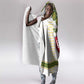 Tunisia Flag Hooded Blanket with National Crest and Emblem