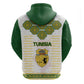 Tunisia Flag Hoodie with National Crest and Emblem