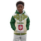 Tunisia Flag Kid Hoodie with National Crest and Emblem