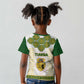 Tunisia Flag Kid T shirt with National Crest and Emblem