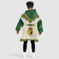 Tunisia Flag Kid Wearable Blanket Hoodie with National Crest and Emblem